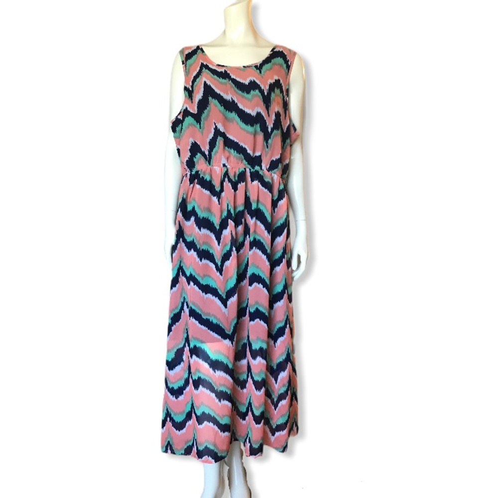 Speed Control Dress multi color size 3X